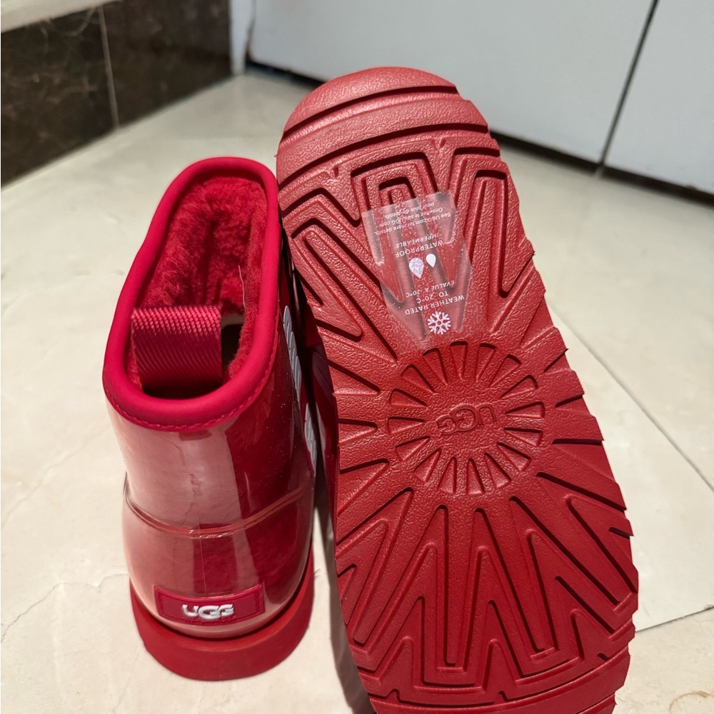 UGG Red Ankle Boots - Picture 4 of 5